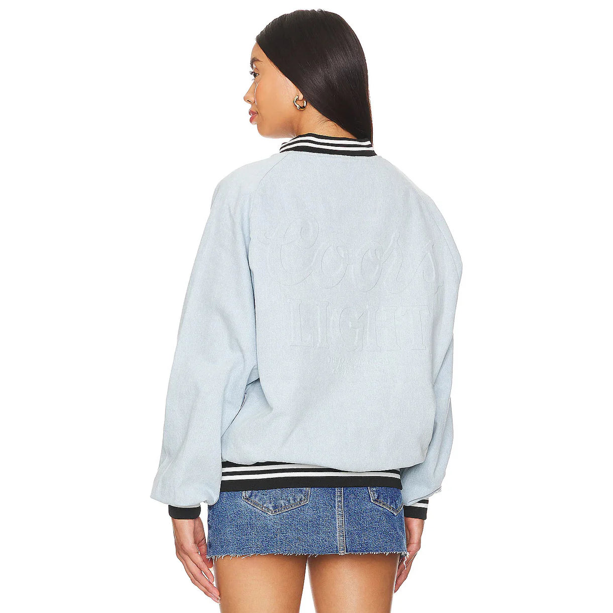 The Laundry Room Coors Light Ghost Stadium Denim Jacket