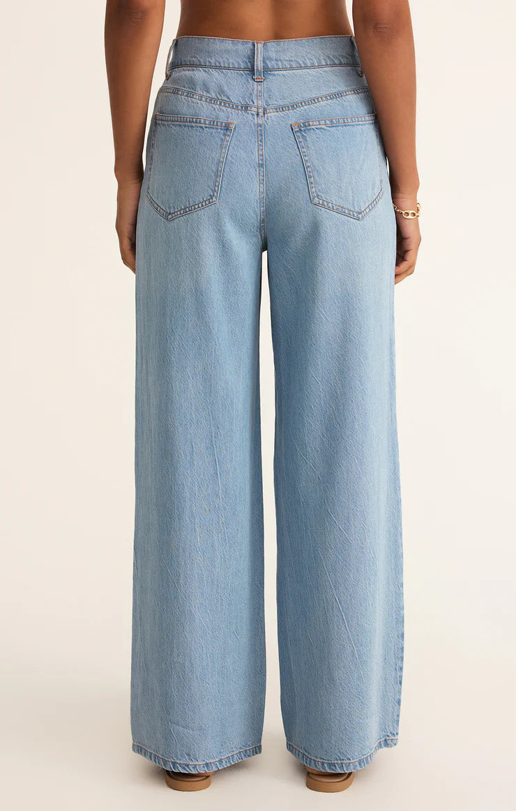 Z Supply Mia Loose Wide Leg Denim Pant