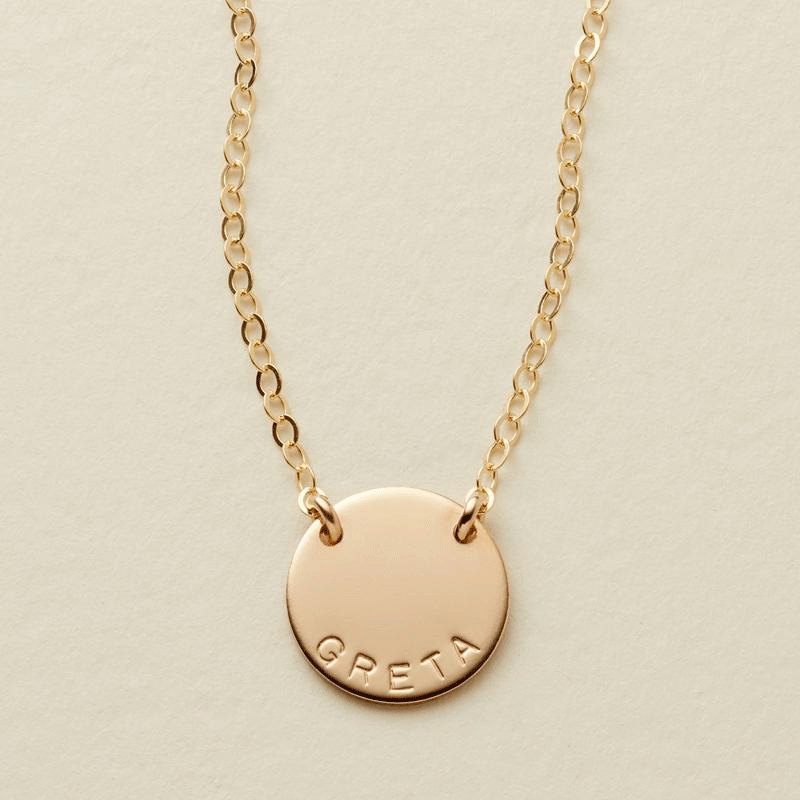 Made By Mary Mini Mama Zola Disc Necklace
