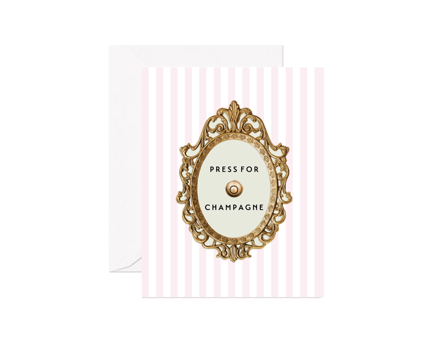 Press For Champagne Greeting Card