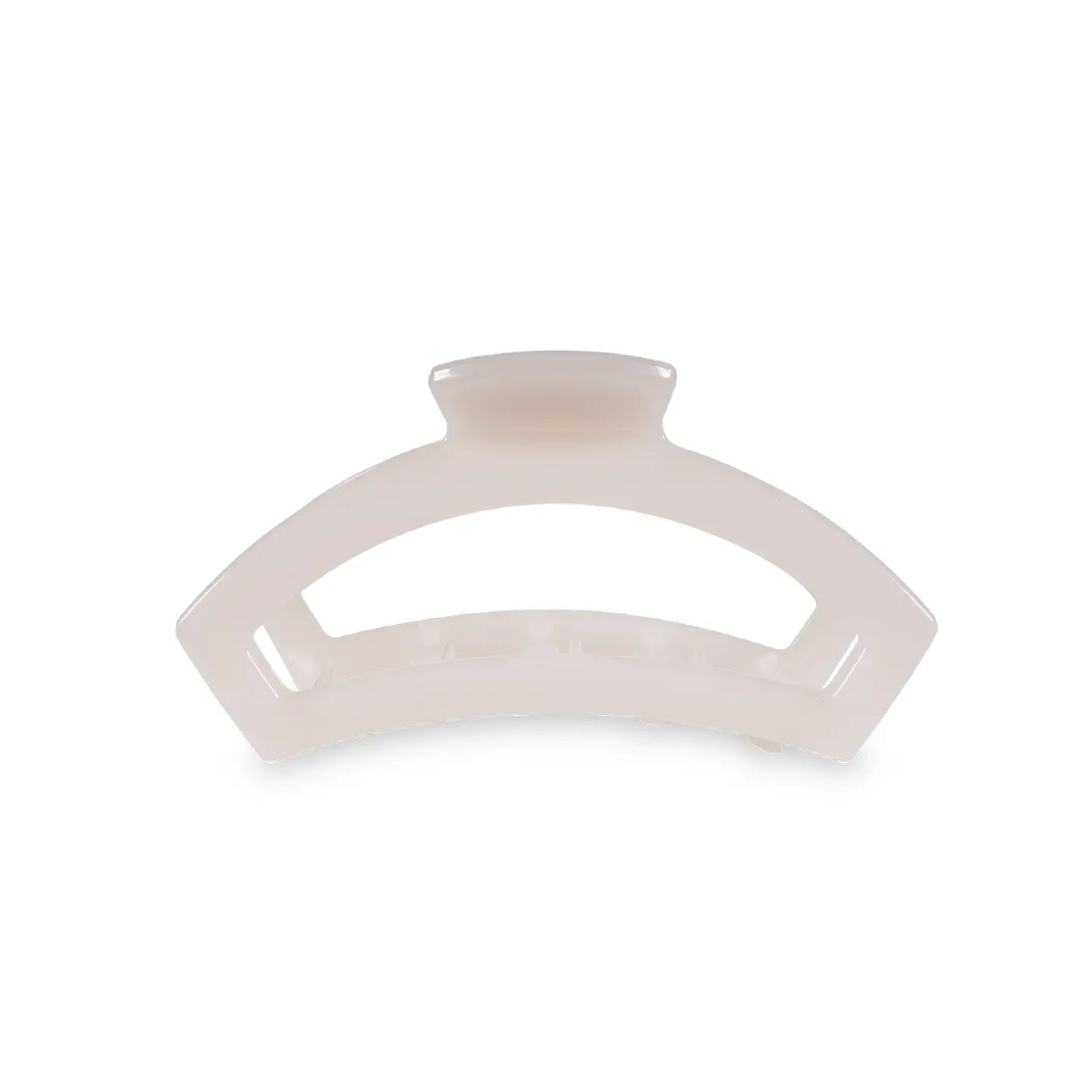 Teleties Open Hair Clip | Small | Coconut White