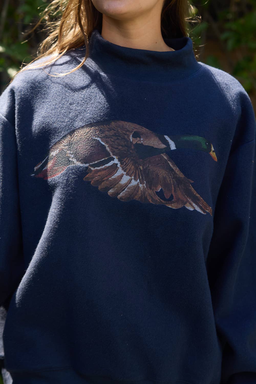 Lucky Duck Reversible Mockneck Sweatshirt