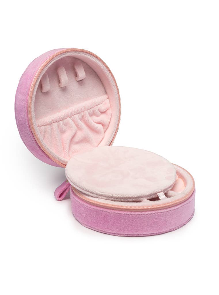 Living Royal Velvet Jewelry Zip Case Rose