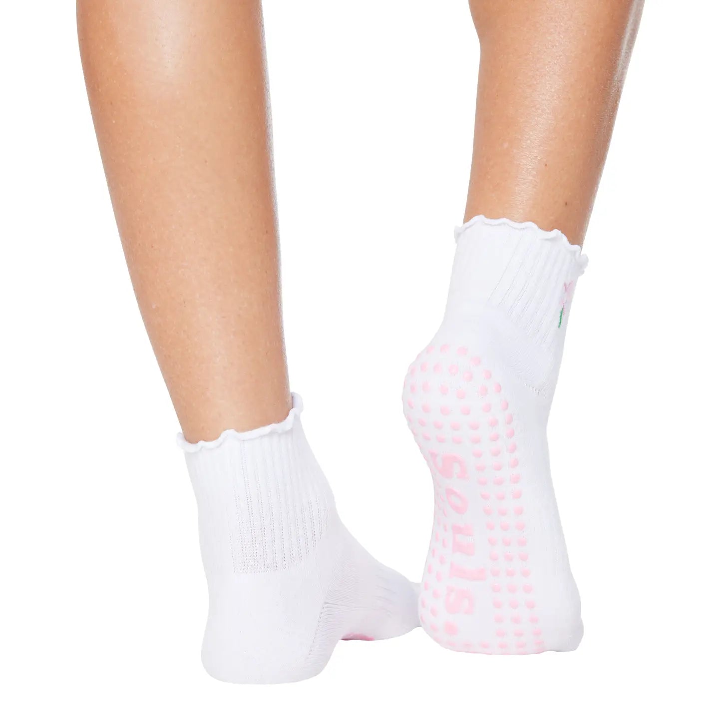 Souls. Ruffle Flower Grip Socks