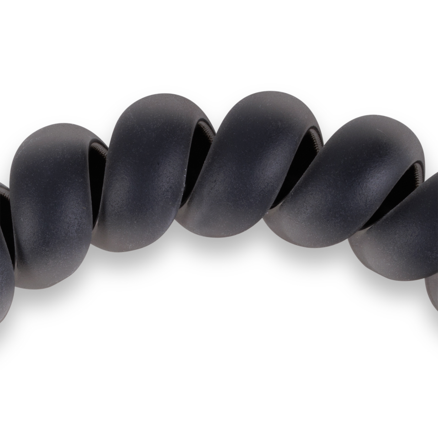 Teleties Spiral Hair Coils | Large | Matte Black Hair Ties
