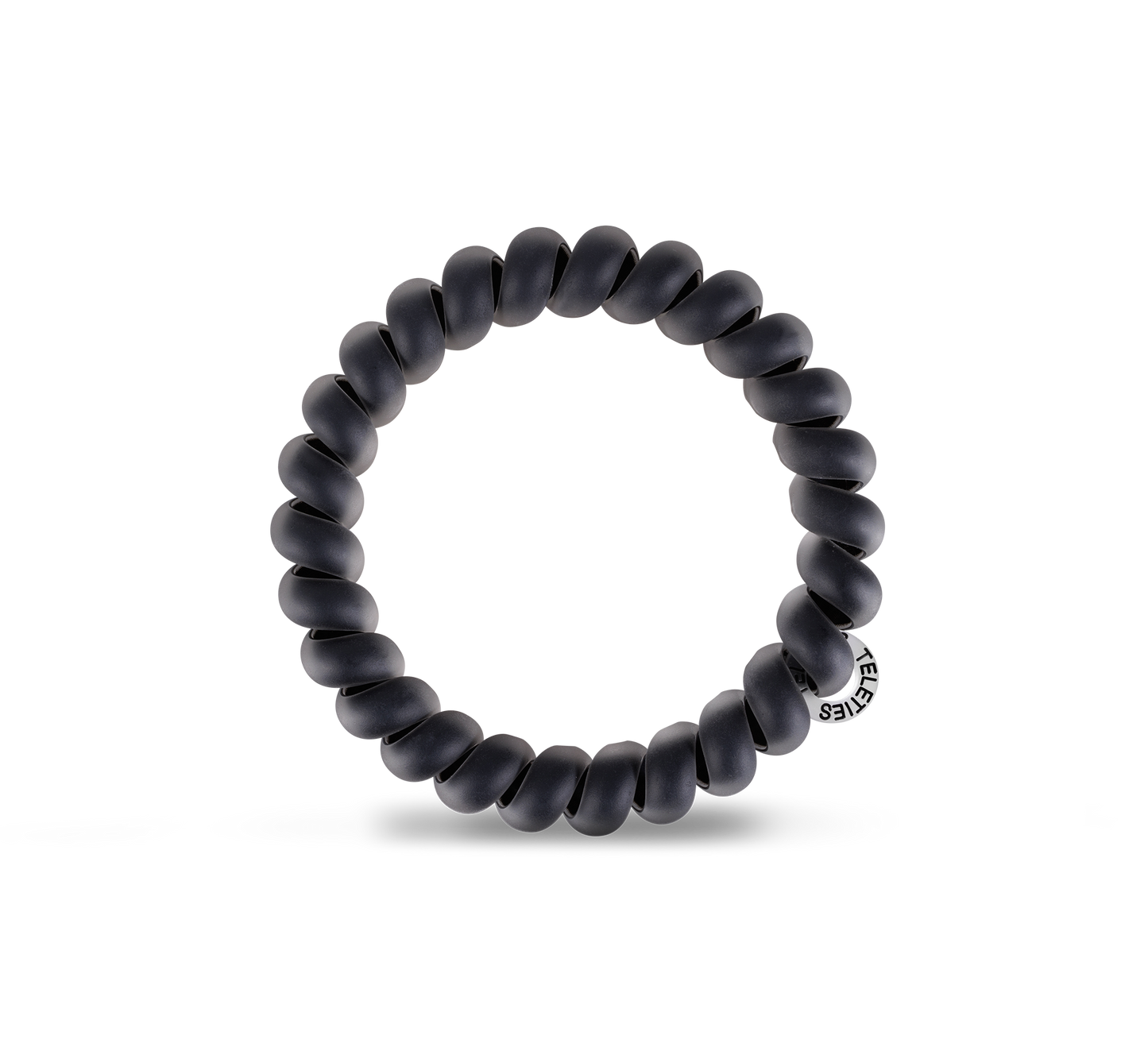 Teleties Spiral Hair Coils | Large | Matte Black Hair Ties