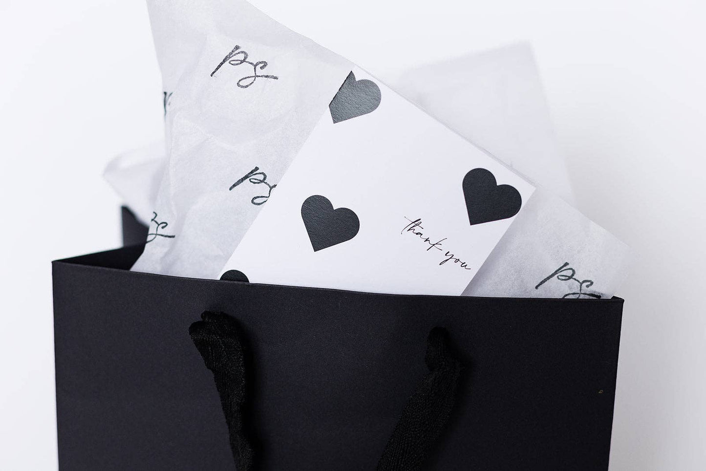 Heartfelt Thank You | Minimalist Classic Thank You Card: Single Card