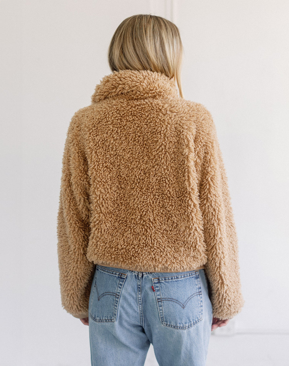 Brunette The Label Teddy Bear Sherpa Jacket
