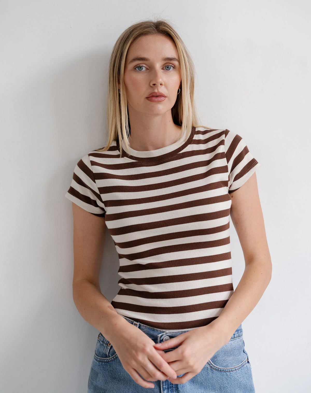 Brunette The Label Ribbed Tee