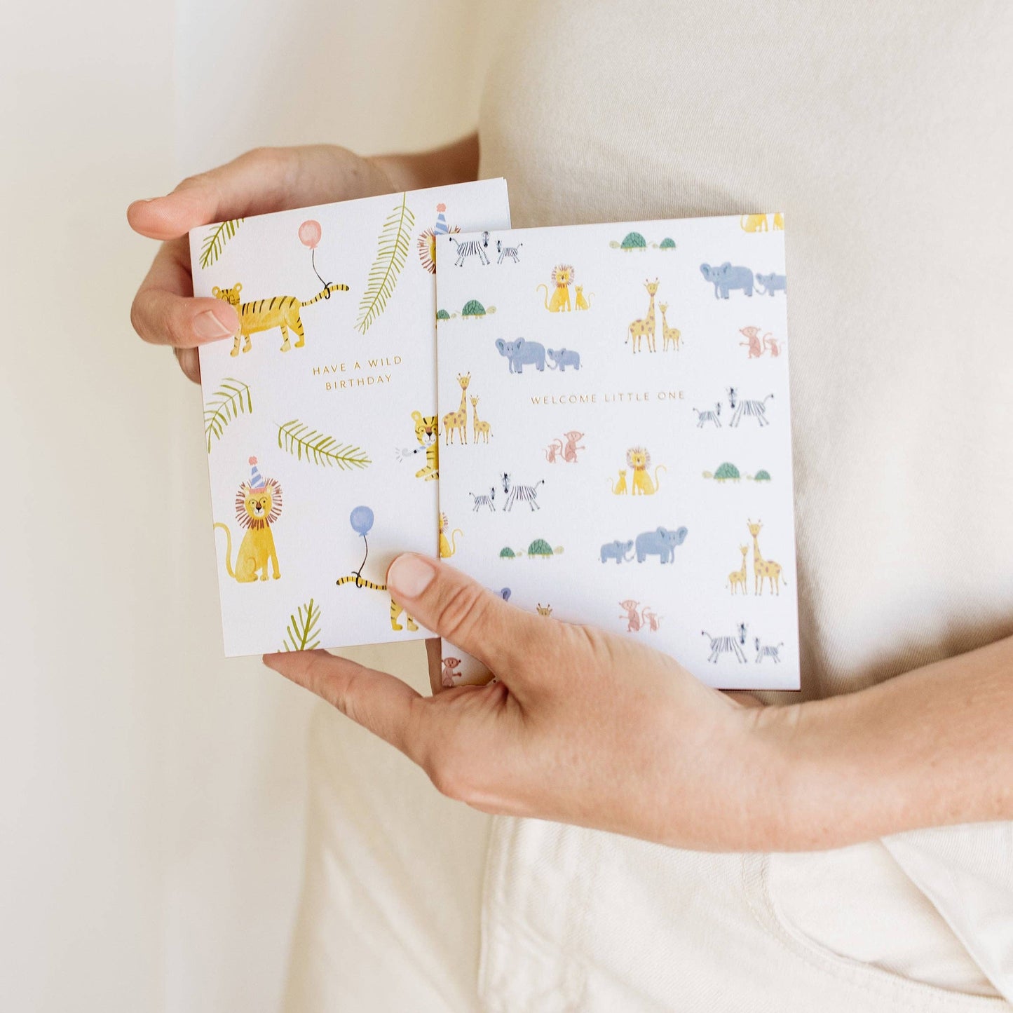 Welcome Baby Animals Greeting Card