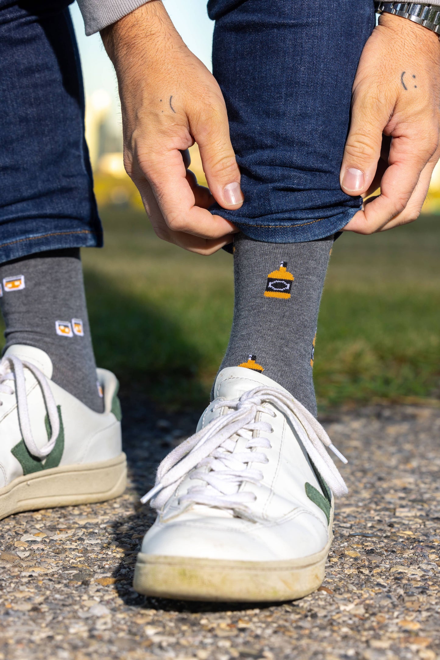 Friday Sock Co. Whiskey & Glass Men's Socks