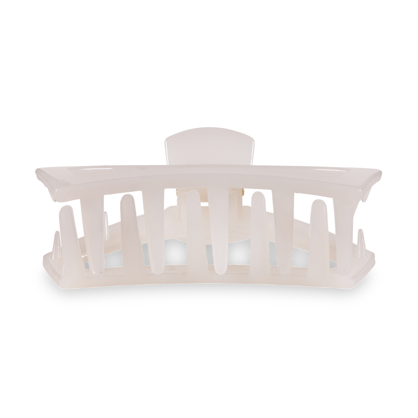 Teleties Open Hair Clip Small Coconut White