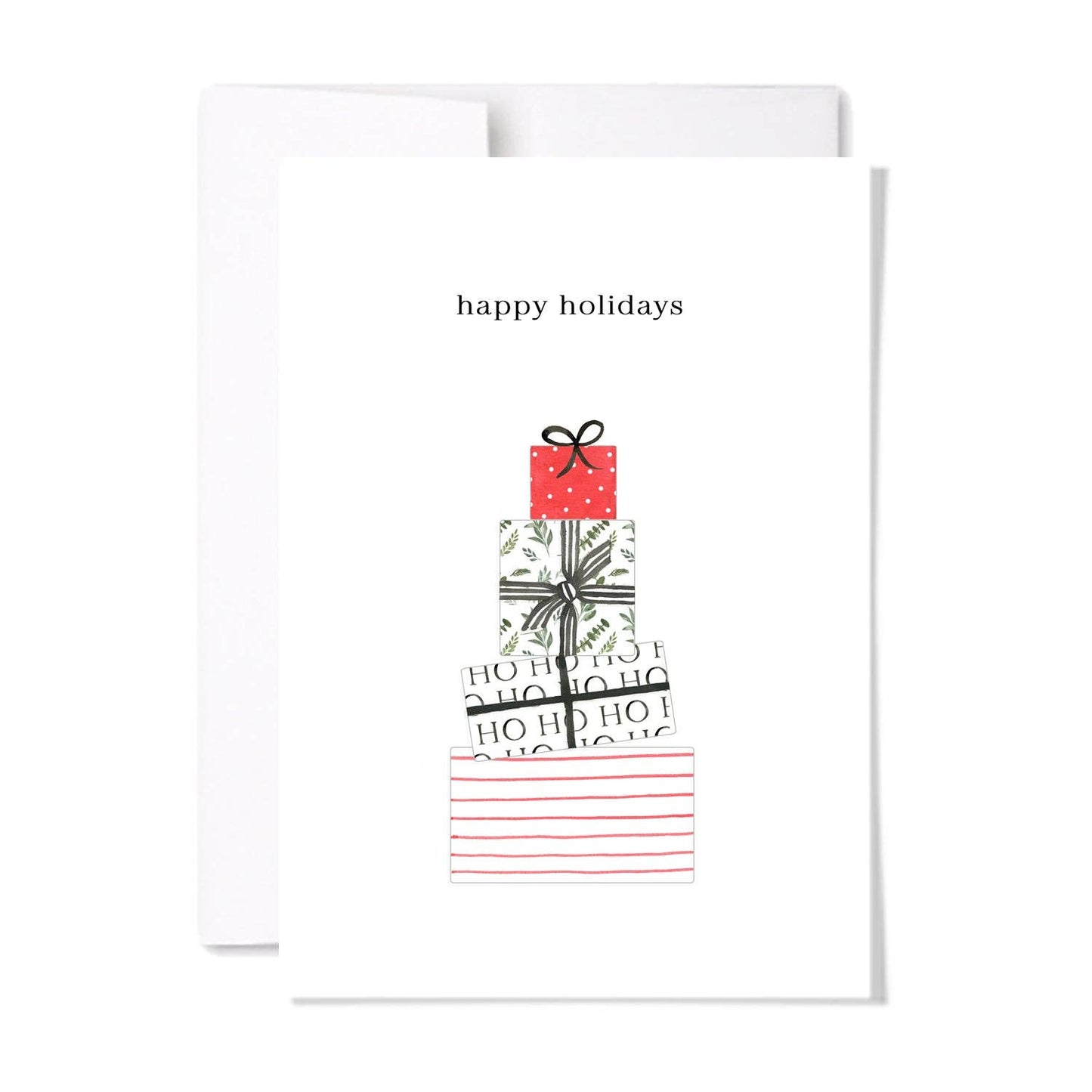 Holiday Gifts | Watercolour Illustrated Holiday Card: Single Card