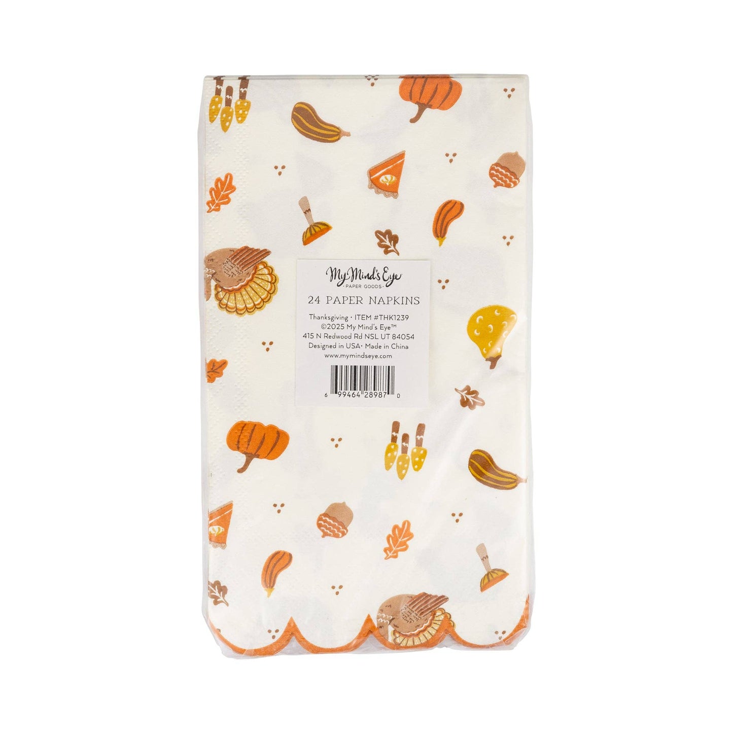 Thanksgiving Icons Dinner Napkin