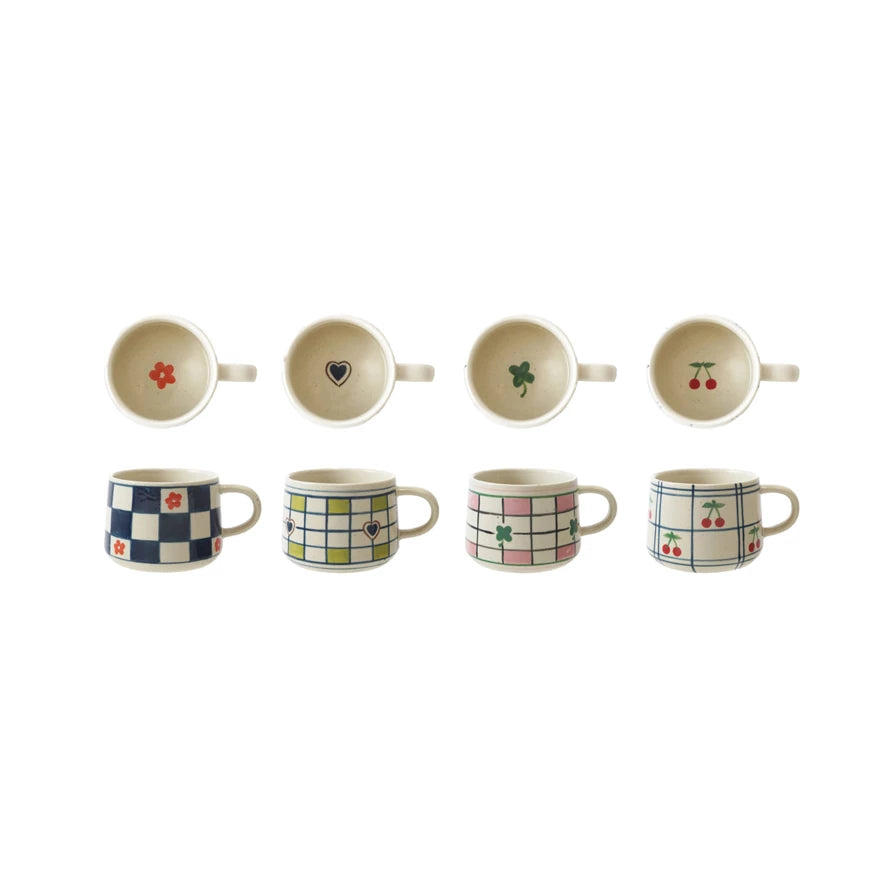Hand Painted Stoneware Mug