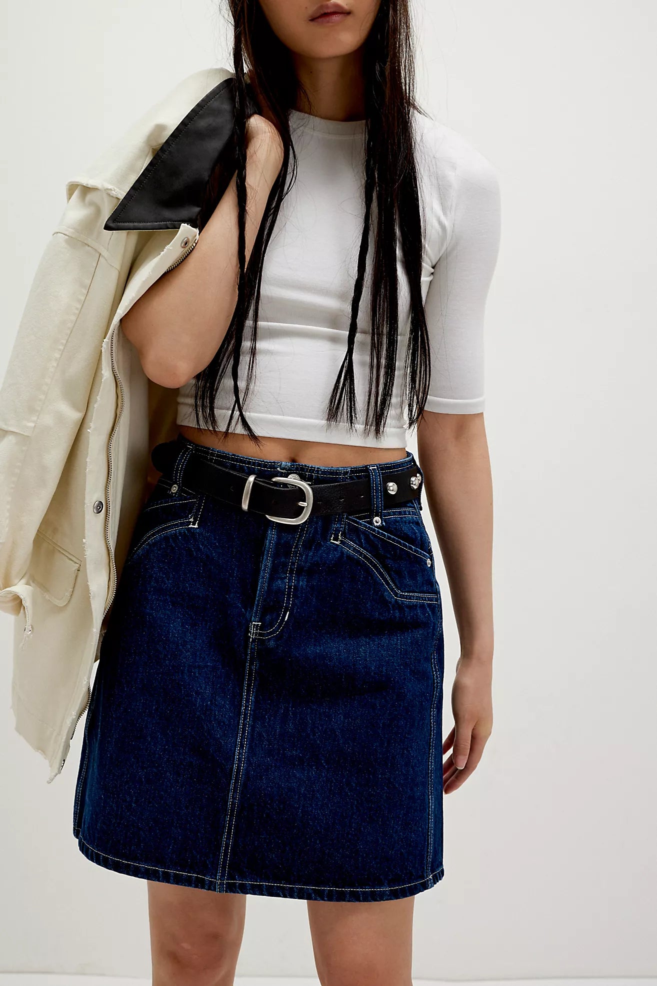 Free People Suzy Denim Midi