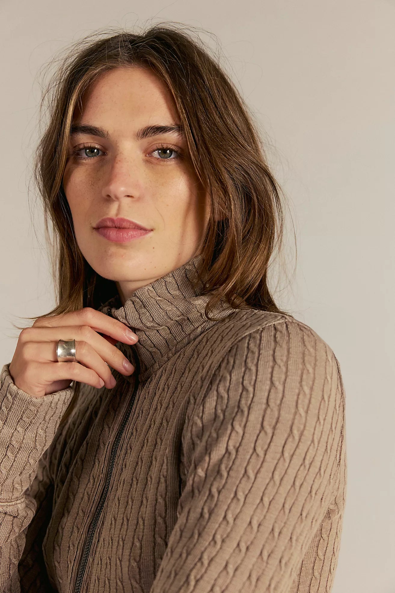Free People Brunch Girl Zip Up
