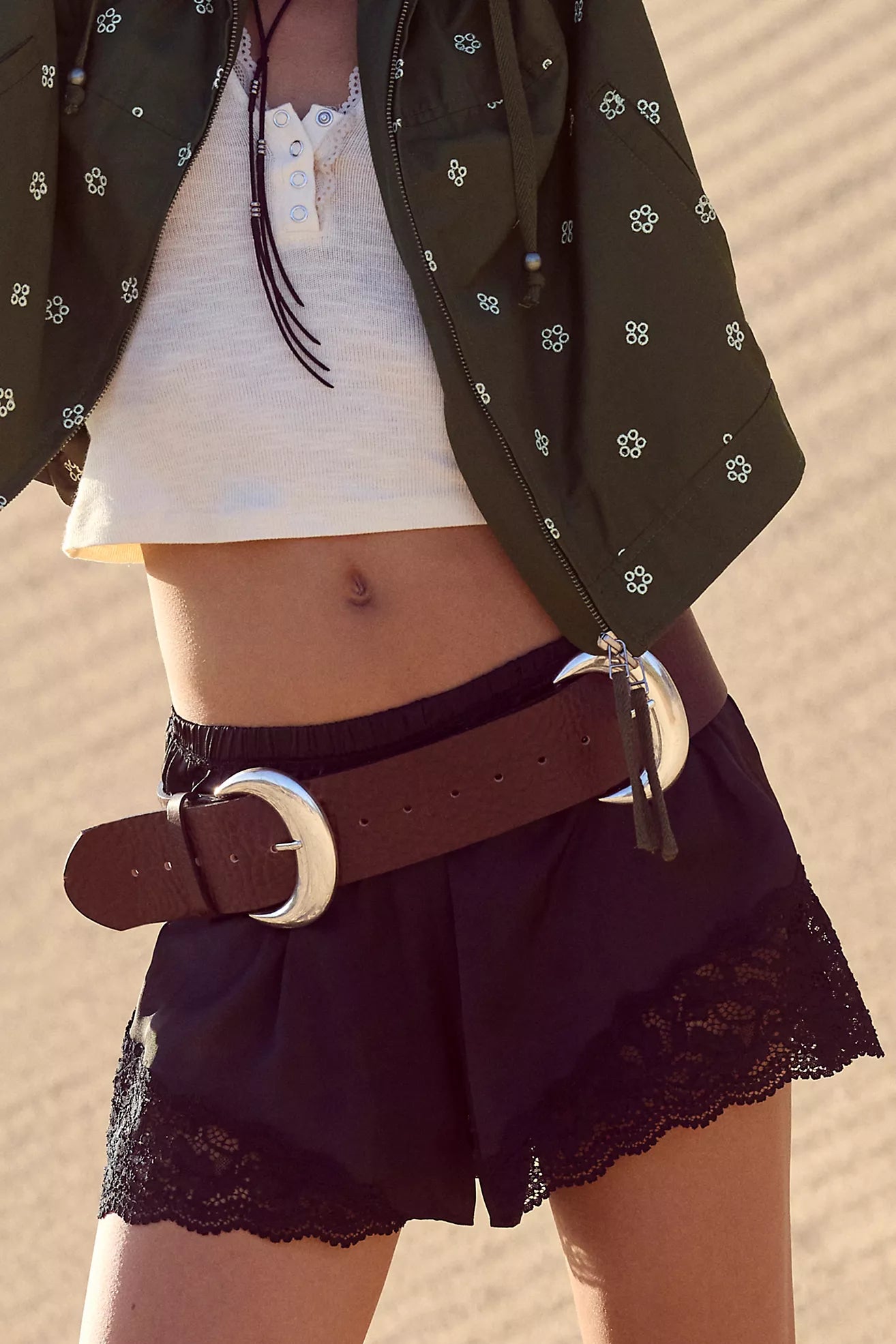 Free People Meet Me In The Middle Shorts