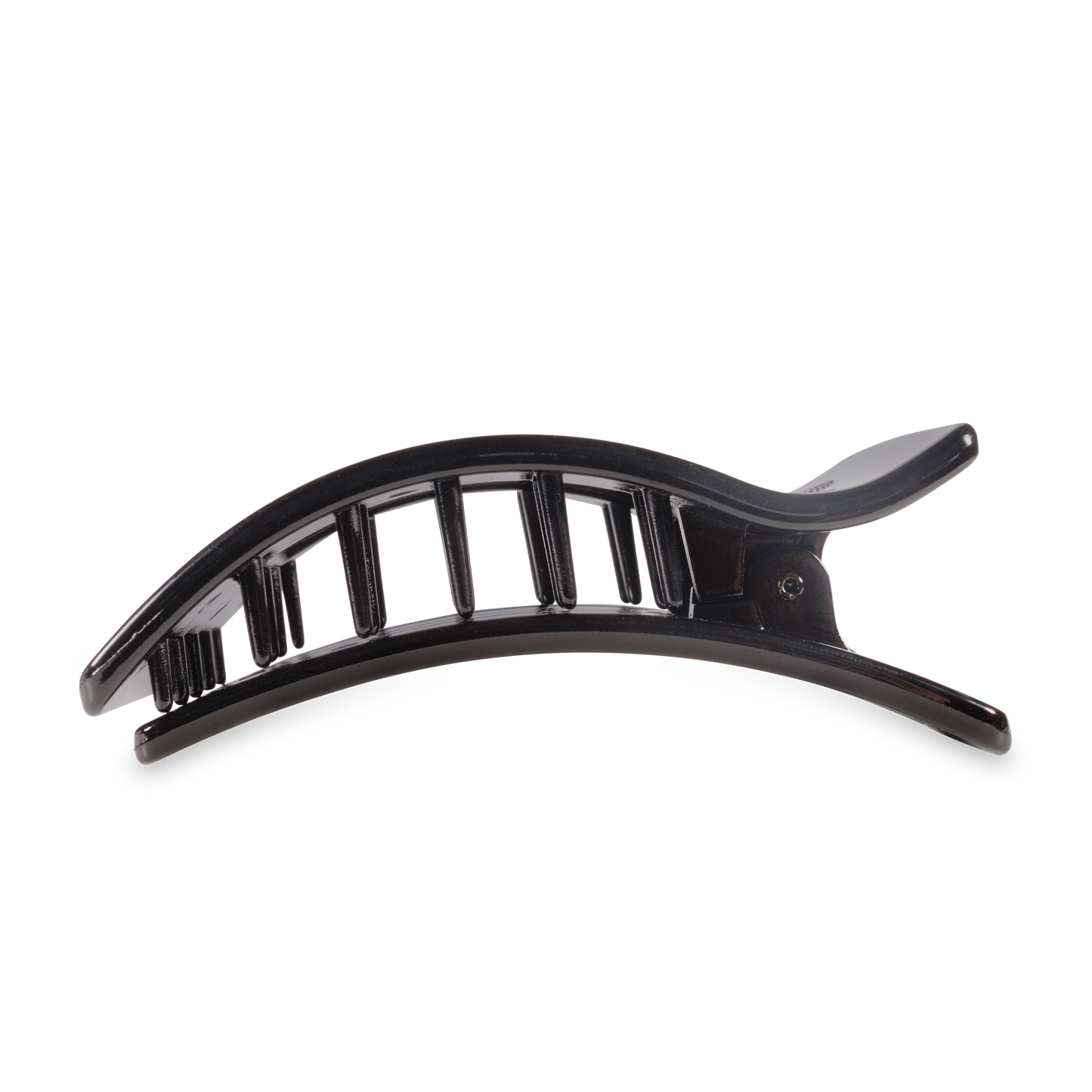 Teleties Flat Rectangle Hair Clip Large Jet Black