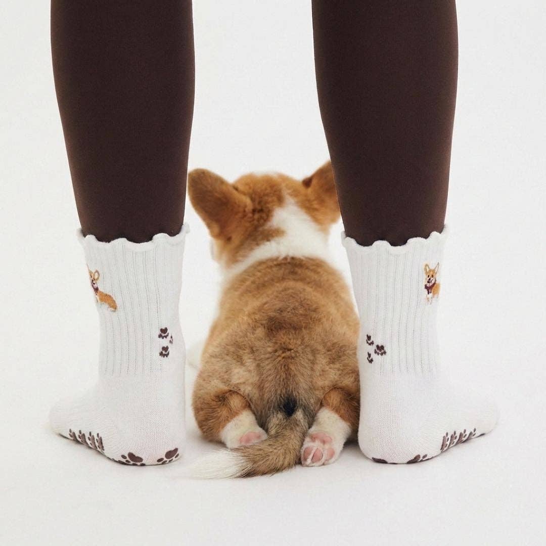 Corgi Grip Socks