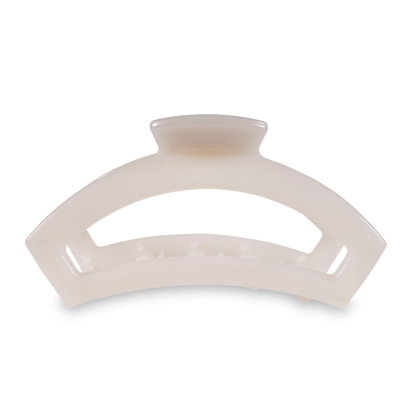 Teleties Open Hair Clip Large Coconut White