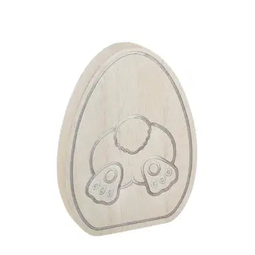 Engraved Cottontail Egg Decor