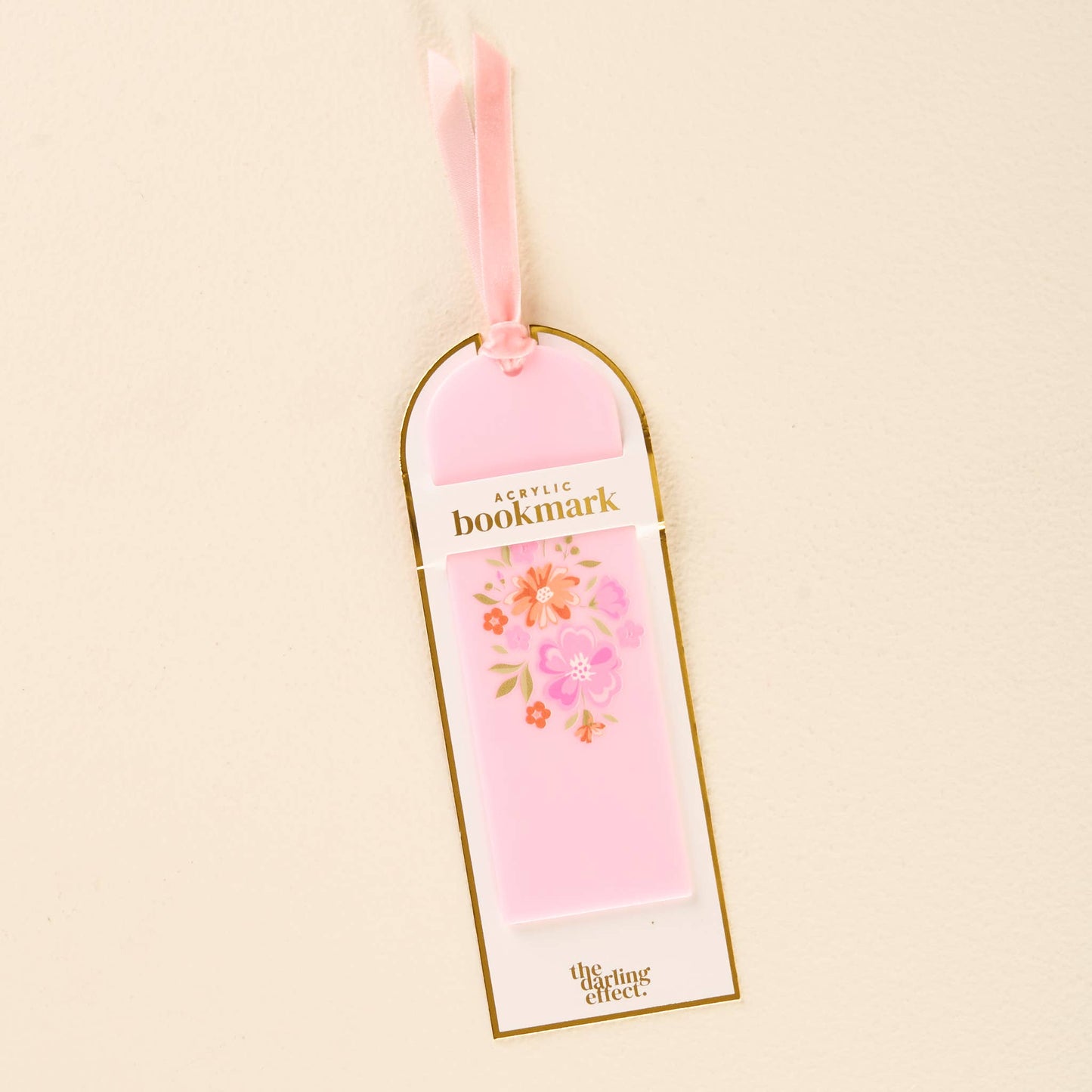 Acrylic Bookmark-Dainty Floral Pink