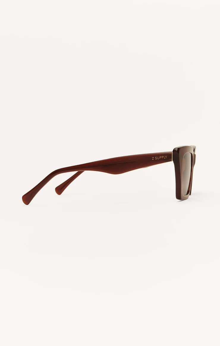 Z Supply Feel Good Polarized Sunglasses Chesnut Brown