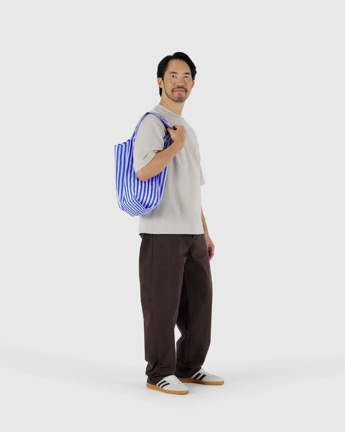 Baggu Standard Blue Painted Stripe