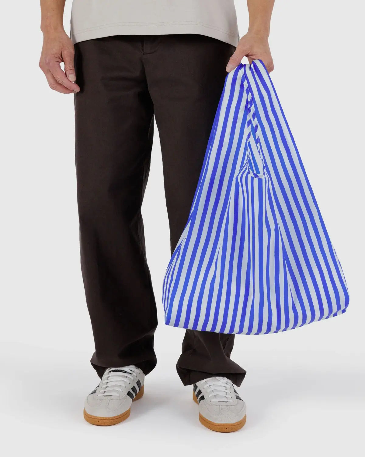 Baggu Standard Blue Painted Stripe