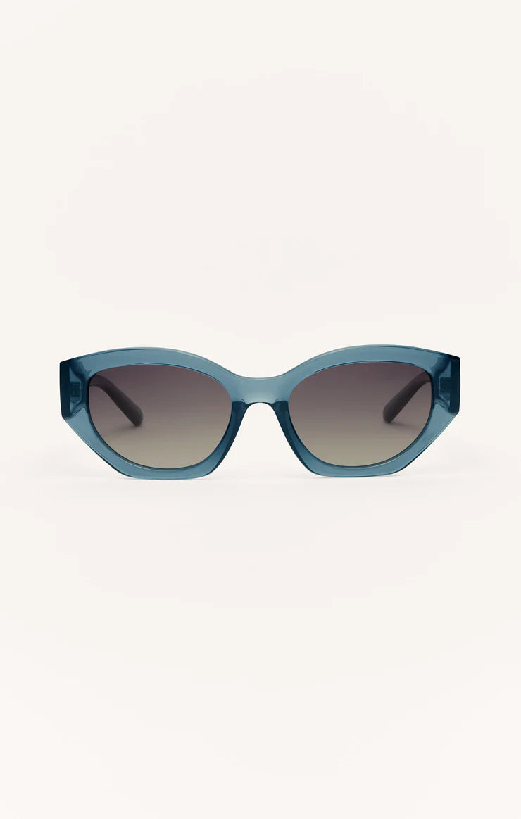 Z Supply Love Sick Polarized Sunglasses Dark Indigo