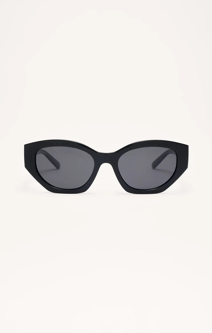 Z Supply Love Sick Polarized Sunglasses Polished Black