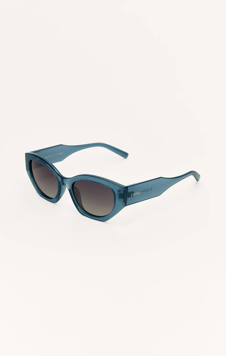 Z Supply Love Sick Polarized Sunglasses Dark Indigo