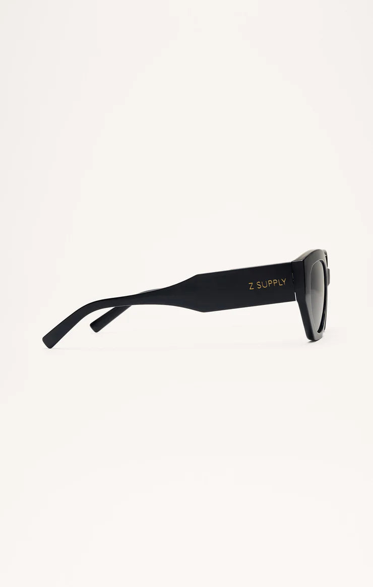 Z Supply Love Sick Polarized Sunglasses Polished Black