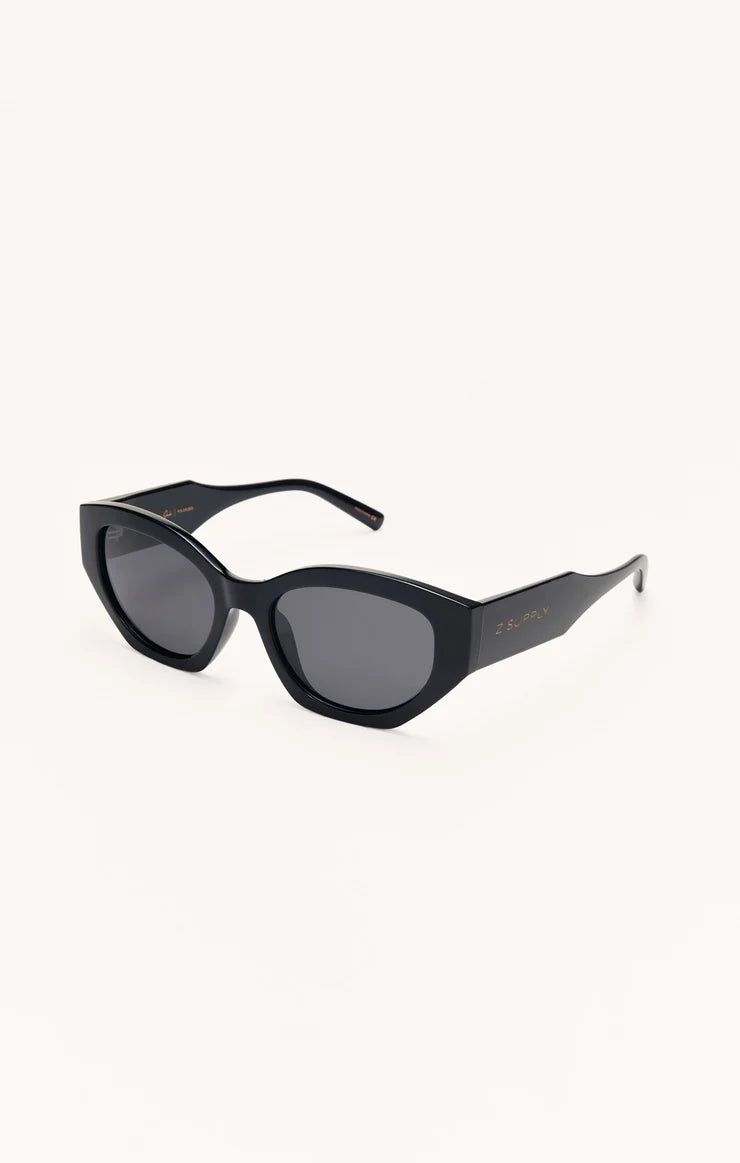 Z Supply Love Sick Polarized Sunglasses Polished Black
