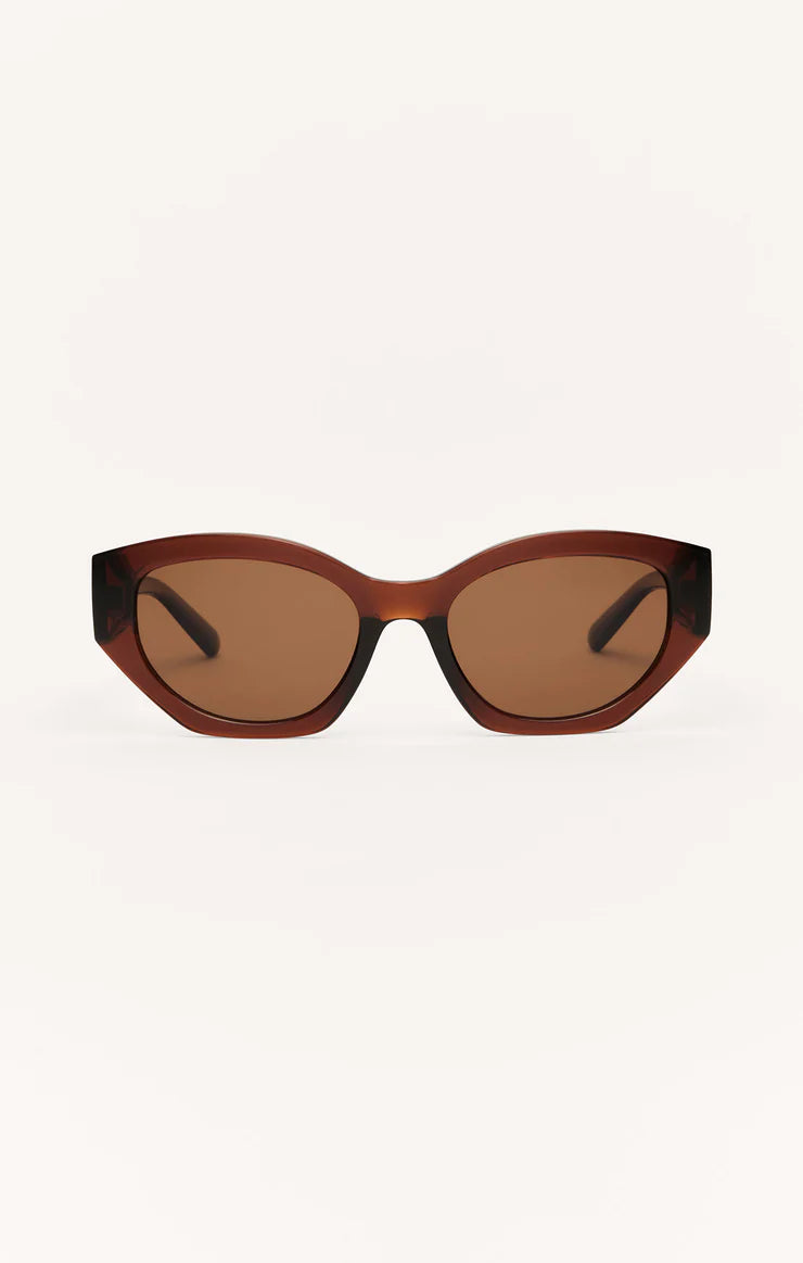 Z Supply Love Sick Polarized Sunglasses Chesnut