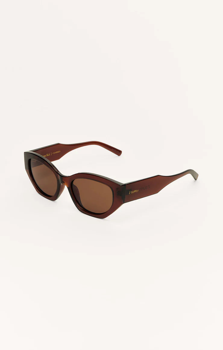 Z Supply Love Sick Polarized Sunglasses Chesnut
