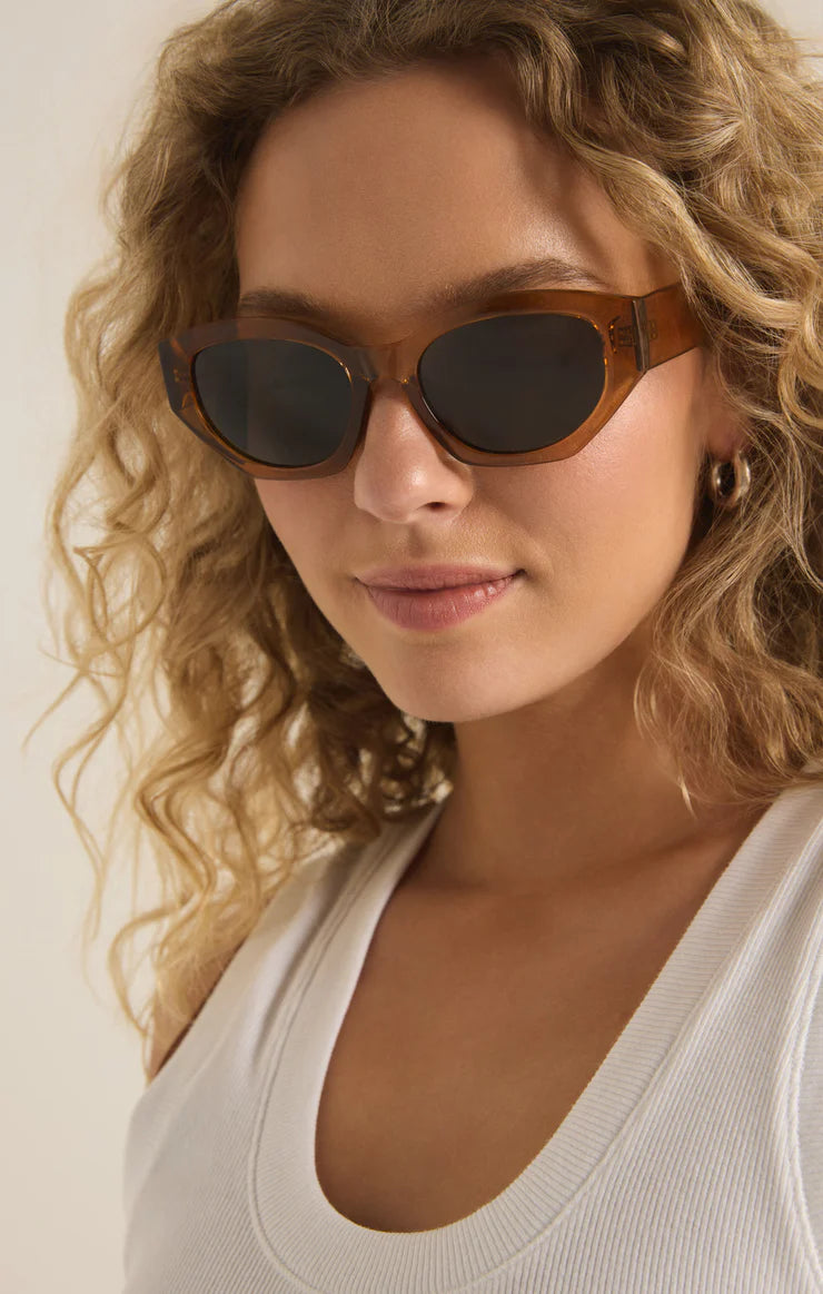 Z Supply Love Sick Polarized Sunglasses Chesnut