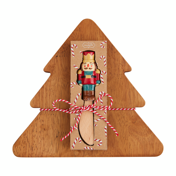 Mudpie Nutcracker Tree Board Set