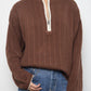 Kuwalla Outline Half-zip Sweater