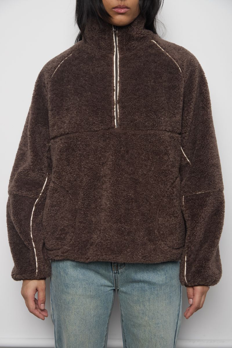 Kuwalla Leatherline Sherpa Half-zip
