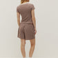 Kuwalla Chloe Striped Shorts