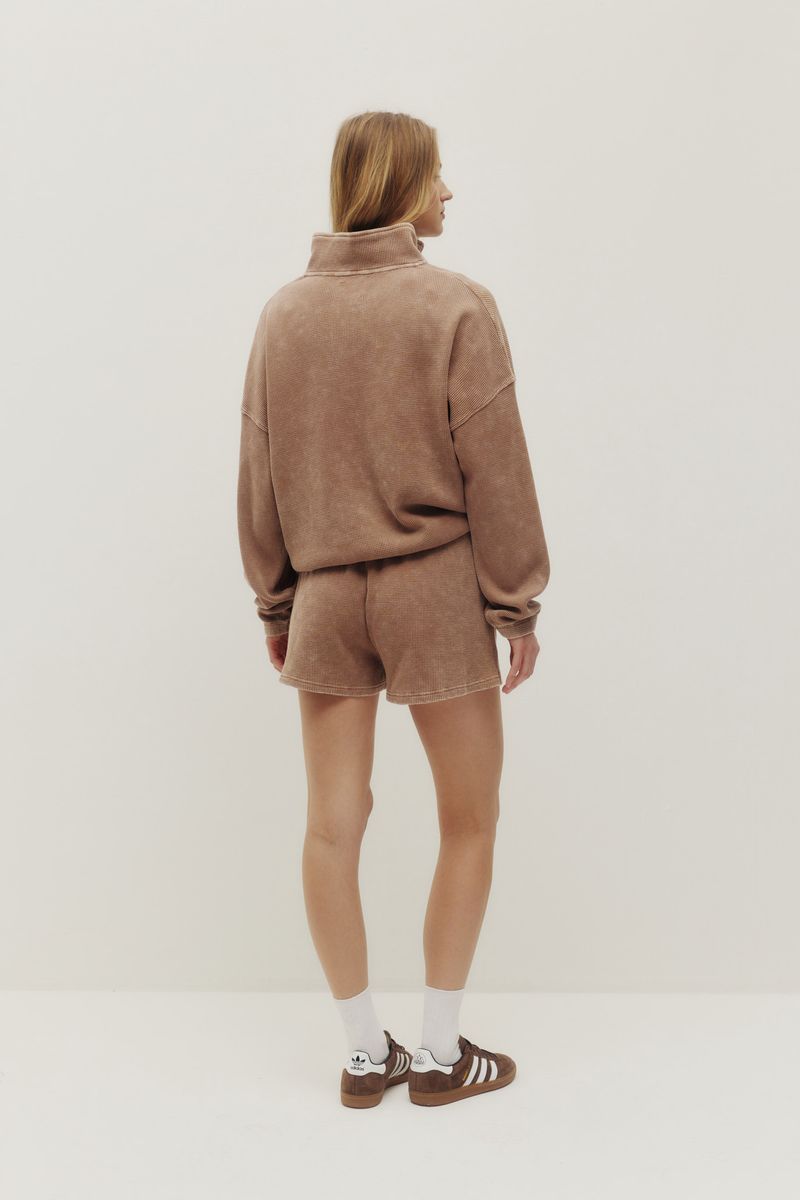 Kuwalla Bailey Waffle Zip Up