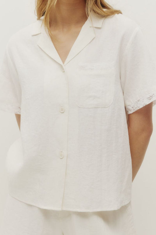 Kuwalla Lace Linen Shirt