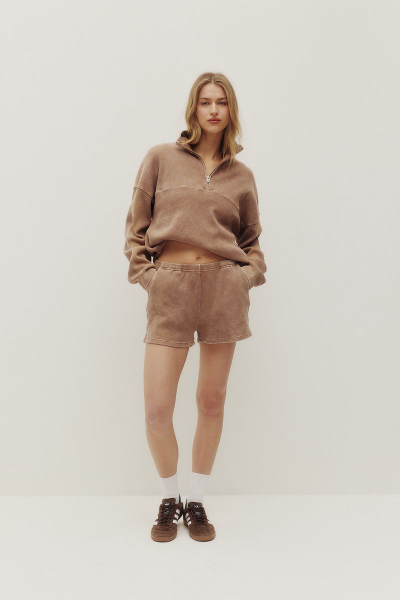 Kuwalla Bailey Waffle Zip Up