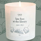 Late Fees at the Library Candle