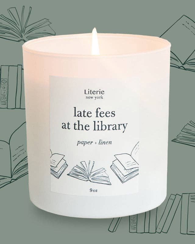 Late Fees at the Library Candle