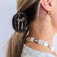Bow Framed Eclectic Claw Clip