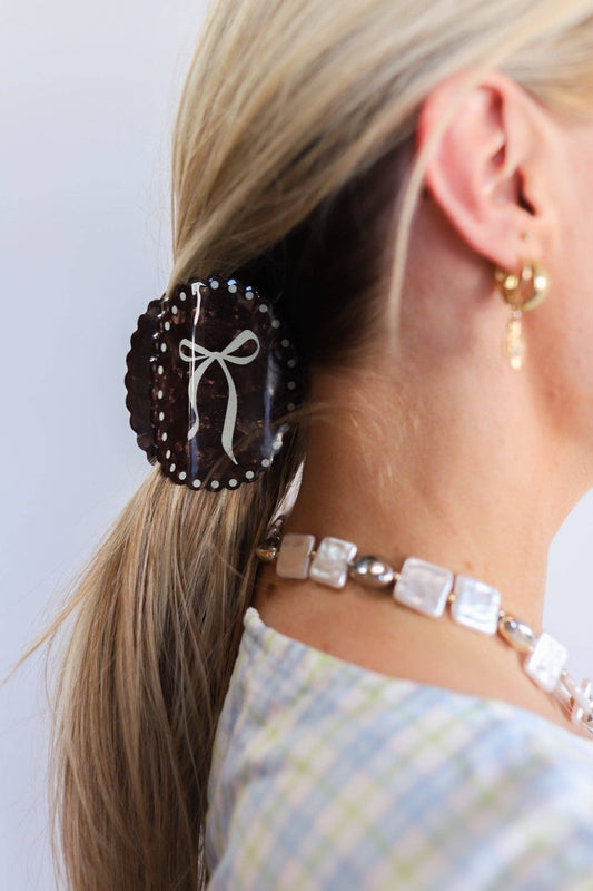 Bow Framed Eclectic Claw Clip