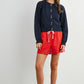 Long Sleeve Buttoned Cropped Cardigan